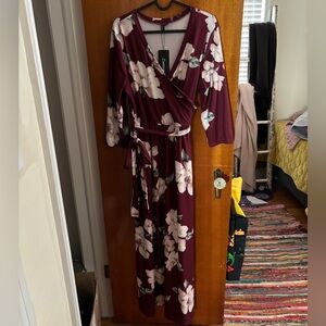 Floral floor length maxi dress